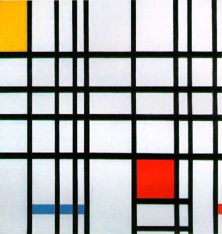 Composition with Red, Yellow and Blue (1921) - Piet Mondrian
